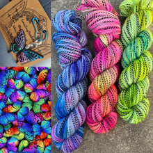 Load image into Gallery viewer, Neon Butterfly 3 skein kit