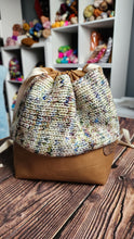 Load image into Gallery viewer, Floral Keepsake Knitted Knapsack