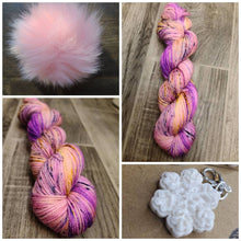 Load image into Gallery viewer, Woolen Winter Hat kits/pom/snowflake charm