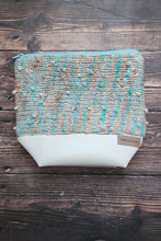 Load image into Gallery viewer, Tan Lines &amp; Blue Skies Knitted Knapsack
