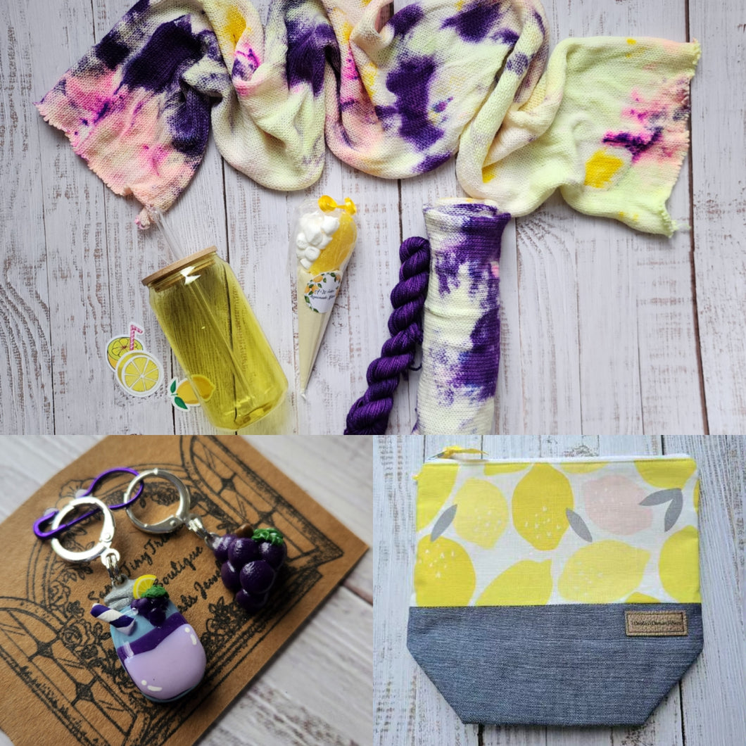 Grape Lemonade sock blank