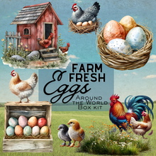 Load image into Gallery viewer, Farm Fresh Eggs Around the World Box kit

