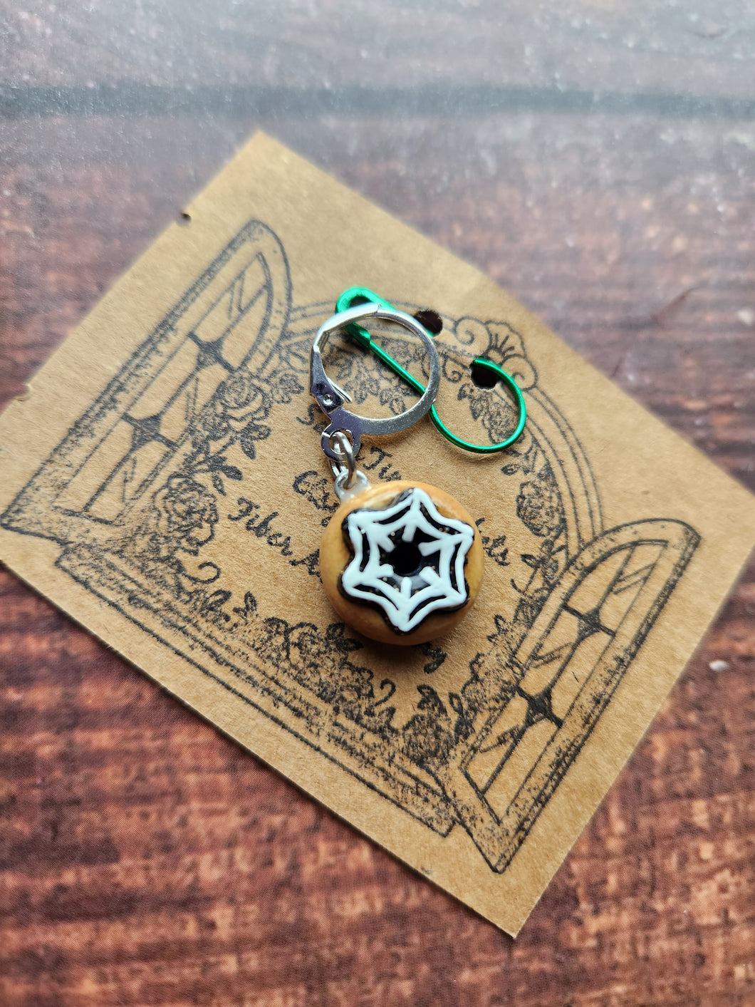 Spider web donut trinket