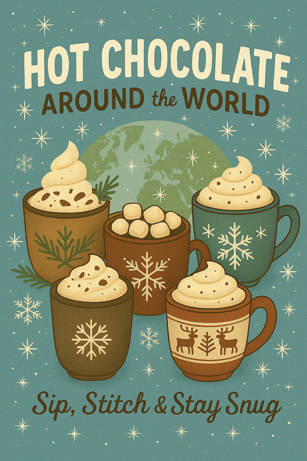 Hot Chocolate Around the World mystery yarn box