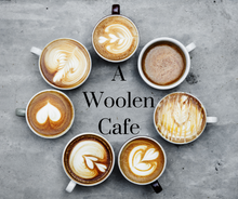 Load image into Gallery viewer, A Woolen Cafe! Order your custom favorite coffee or tea drink! Get miniature latte art for your trinkets to match!
