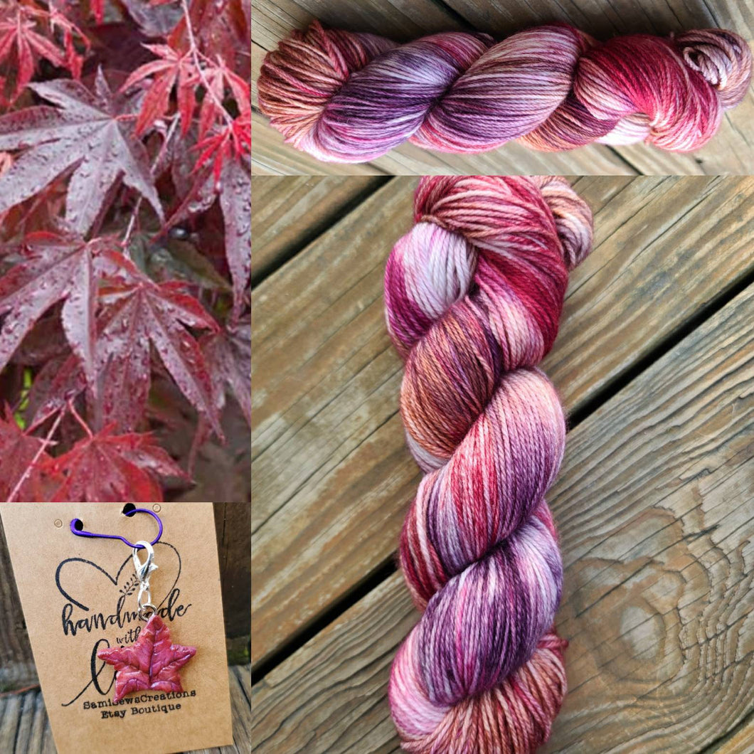 Maple Yarn Indie-Dyed Yarn|Japanese Maple – WoolenWomenFibers